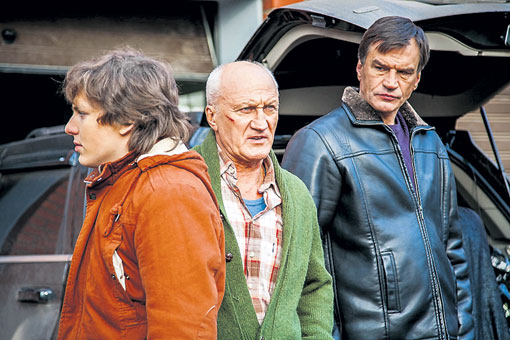 С Юрием Беляевым в сериале «Учитель в законе»