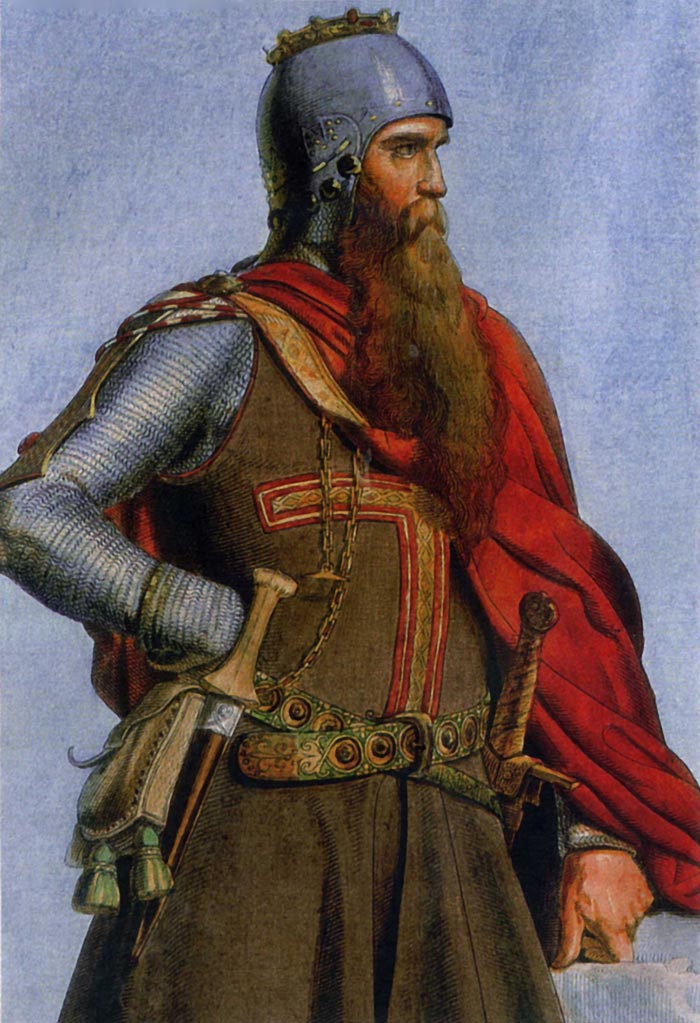 Фридрих I Барбаросса. Цветная гравюра на медной пластине (1847 г.). Источник: wikimedia.org