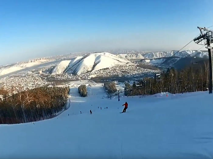 Фанпарк "Бобровый лог", Красноярск, Красноярский край лыжи горы катание