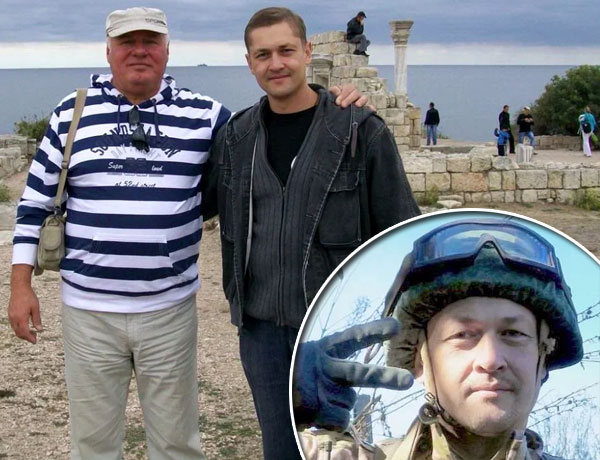 Отважный капитан Дмитрий Гагин (слева) вырастил Яна как родного, и тот отправился защищать Донбасс