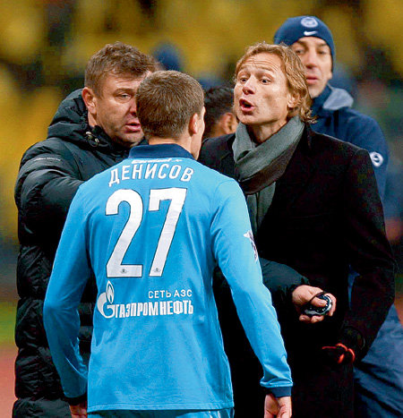 Игорь ДЕНИСОВ, Валерий КАРПИН (фото Константина ИВАНОВА/Советский спорт)