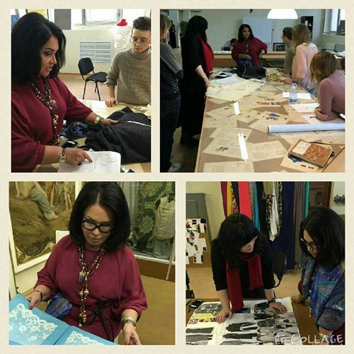 Нежда БАБКИНА работатет над коллекцией. (Фото Instagram**)