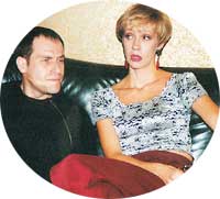 МИША ШАЦ С ЖЕНОЙ ТАНЕЙ ЛАЗАРЕВОЙ: скучали в Метелице