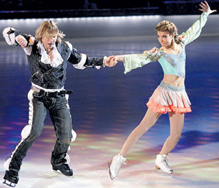 С Максимом СТАВИСКИМ Татьяна АРНТГОЛЬЦ дошла до финала